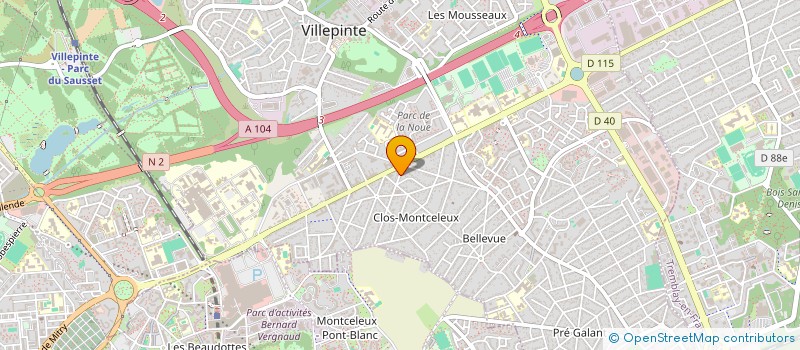 localisation de l'entreprise TRANSPORT LOGISTIC PROFESSIONNEL  VILLEPINTE