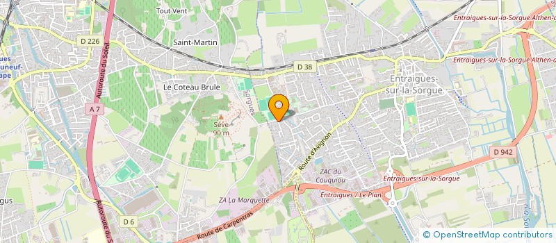 localisation de l'entreprise TRANSPORT LOGISTIQUE CONSEILS à ENTRAIGUES-SUR-LA-SORGUE
