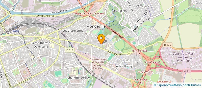 localisation de l'entreprise TRANSPORT LOGISTIQUE EXPRESS  MONDEVILLE