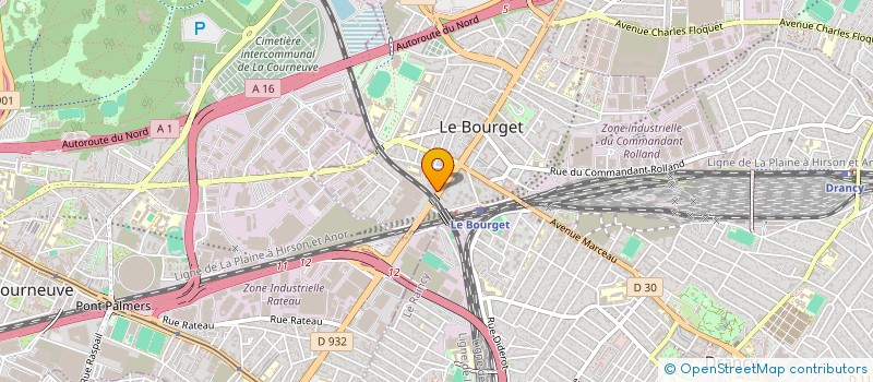 localisation de l'entreprise TRANSPORT LOGISTIQUE LIVRAISON à LE BOURGET