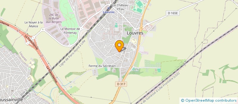 localisation de l'entreprise TRANSPORT LUCKY à LOUVRES
