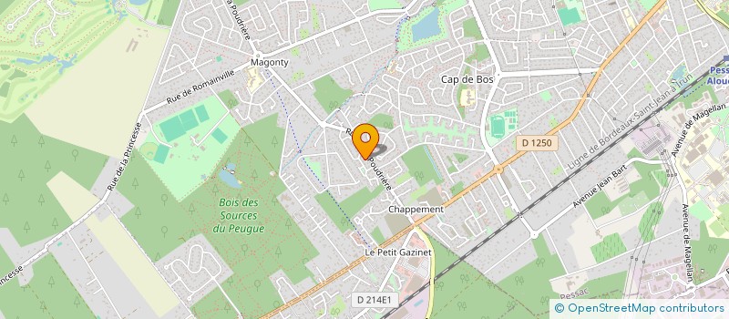 localisation de l'entreprise TRANSPORT M.S.  PESSAC