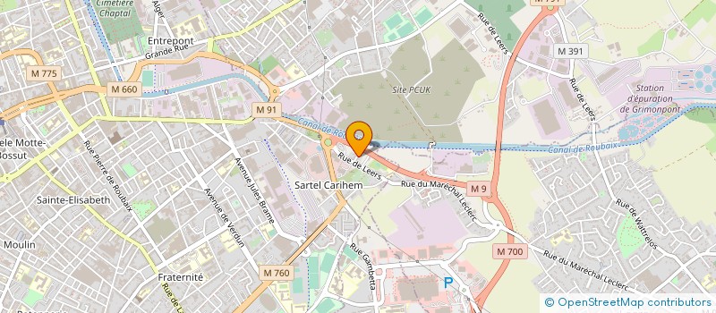 localisation de l'entreprise TRANSPORT MATHILDE  ROUBAIX