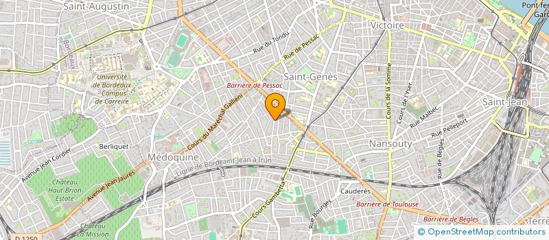 localisation de l'entreprise TRANSPORT MEDEX & FILS  TALENCE