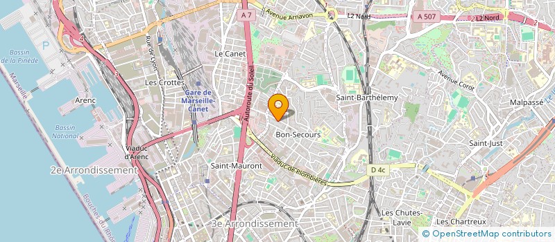 localisation de l'entreprise TRANSPORT MERIDIEN à MARSEILLE