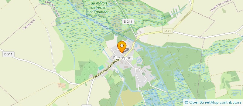 localisation de l'entreprise TRANSPORT MESSAGERIE DEMENAGEMENT AISNE  PIERREPONT