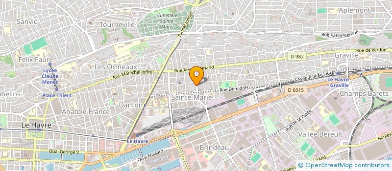 localisation de l'entreprise TRANSPORT MESSAGERIE RAPIDE à LE HAVRE