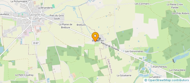 localisation de l'entreprise TRANSPORT MESSAGERIE SERVICES  SAVIGNE SUR LATHAN