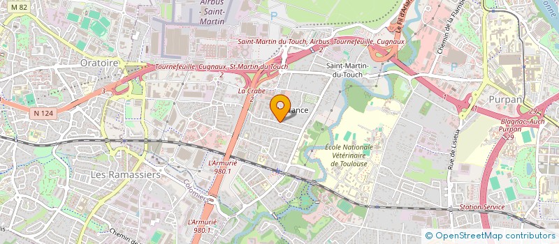 localisation de l'entreprise TRANSPORT MF TAXI  TOULOUSE