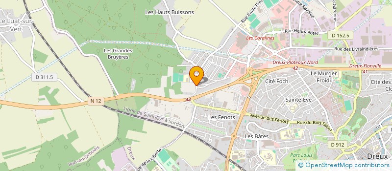 localisation de l'entreprise TRANSPORT MOBILITE CHARTRES à DREUX