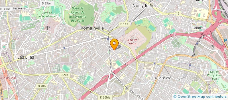 localisation de l'entreprise TRANSPORT MODERN à ROMAINVILLE