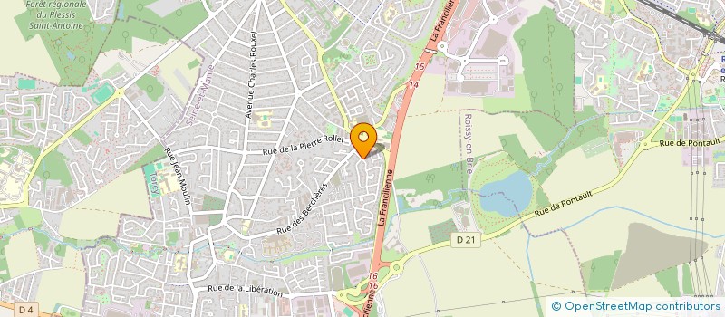 localisation de l'entreprise TRANSPORT MONGENY DEPANNAGE à PONTAULT-COMBAULT
