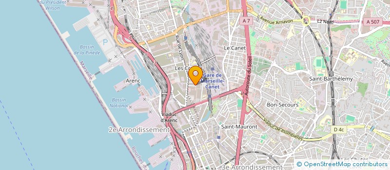 localisation de l'entreprise TRANSPORT MONTAGE & SERVICES à MARSEILLE