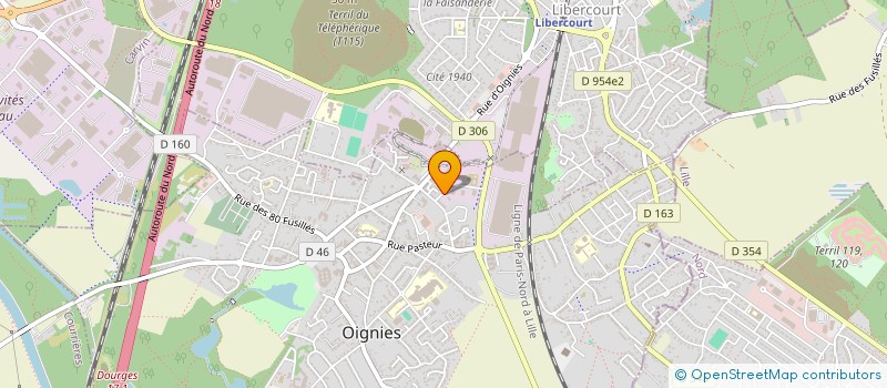 localisation de l'entreprise TRANSPORT MORTYR  OIGNIES