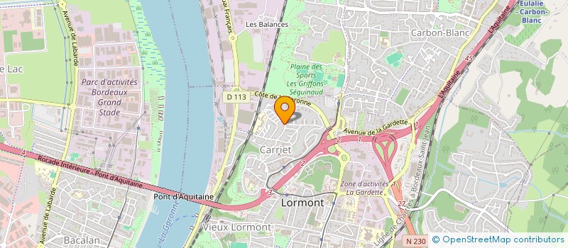 localisation de l'entreprise TRANSPORT ODOS  LORMONT