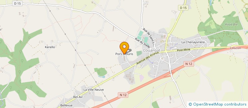 localisation de l'entreprise TRANSPORT OMNES à LOUARGAT