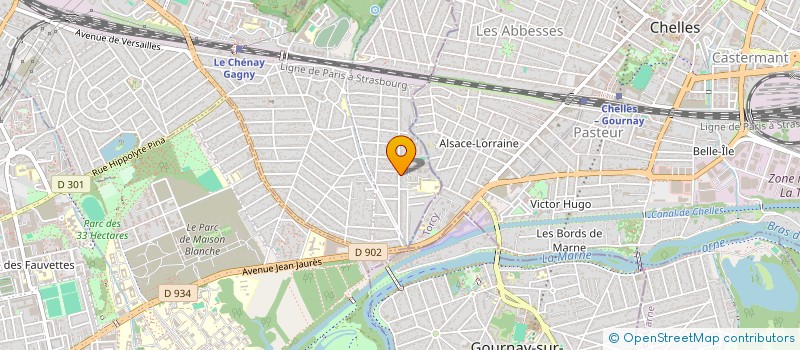 localisation de l'entreprise TRANSPORT OMNI EXPRESS  GAGNY