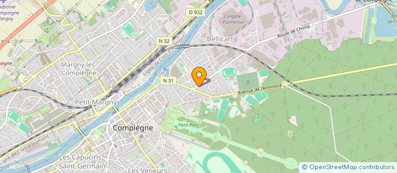 localisation de l'entreprise TRANSPORT ONGUENET EURL à COMPIEGNE
