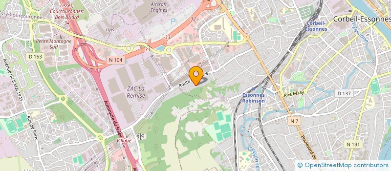 localisation de l'entreprise TRANSPORT OUASS à CORBEIL-ESSONNES