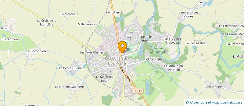 localisation de l'entreprise TRANSPORT OUEST PERIGOIS à LES LUCS-SUR-BOULOGNE