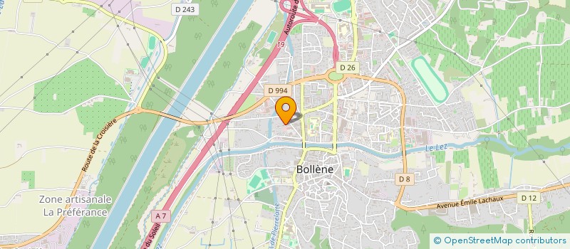 localisation de l'entreprise TRANSPORT PACA à BOLLENE