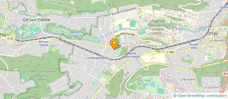 localisation de l'entreprise TRANSPORT PARIS SACLAY à BURES-SUR-YVETTE