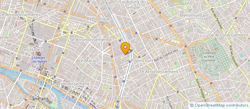 localisation de l'entreprise TRANSPORT PARISIEN EXPRESS  PARIS