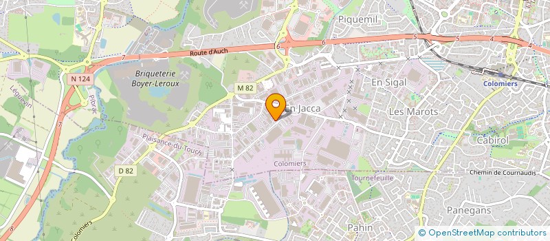 localisation de l'entreprise TRANSPORT PATRICK CAUCAL à COLOMIERS