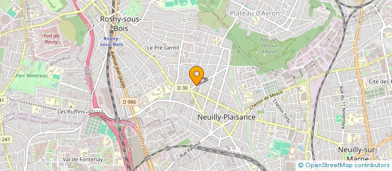 localisation de l'entreprise TRANSPORT PERNET  NEUILLY-PLAISANCE