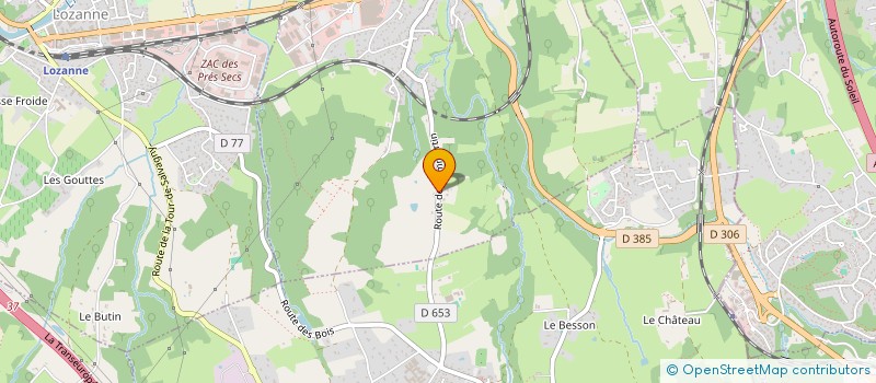 localisation de l'entreprise TRANSPORT PESLIN BACHELUT  CIVRIEUX-D'AZERGUES