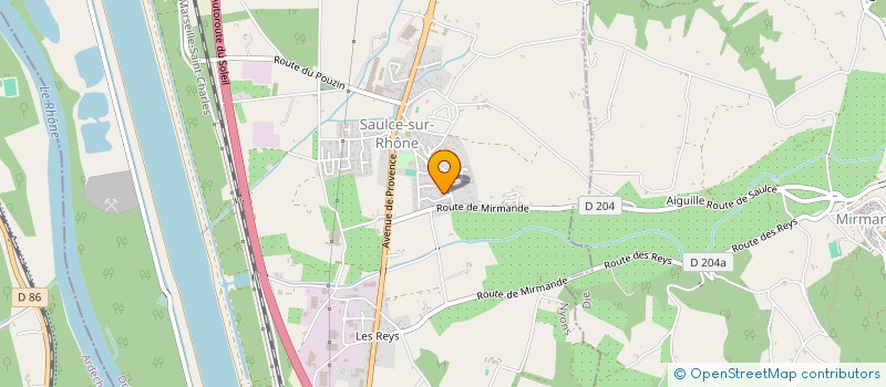 localisation de l'entreprise TRANSPORT PETITE REMISE SAULCOIS  SAULCE-SUR-RHONE