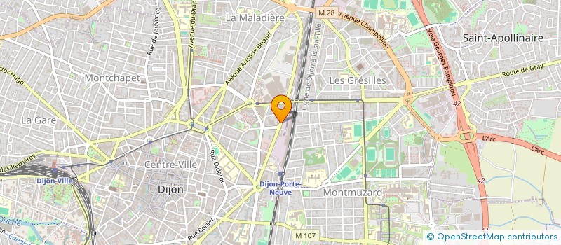 localisation de l'entreprise TRANSPORT PLUS à DIJON