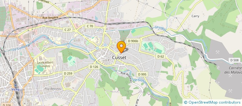 localisation de l'entreprise TRANSPORT PONCET à CUSSET