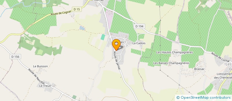 localisation de l'entreprise TRANSPORT PP  CHASSORS