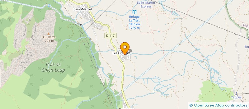 localisation de l'entreprise TRANSPORT PRESTIGE à LES BELLEVILLE