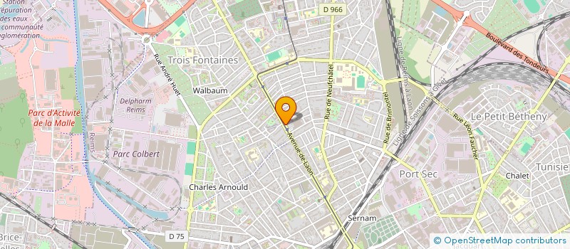 localisation de l'entreprise TRANSPORT PREVOT SNC à REIMS