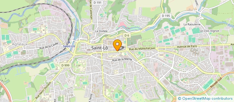 localisation de l'entreprise TRANSPORT PRODUITS ALIMENTAIRES  SAINT-LO