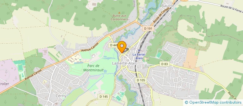 localisation de l'entreprise TRANSPORT PUB PERSONNES LA FERTE ALAIS à LA FERTE-ALAIS