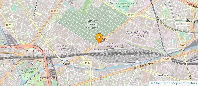 localisation de l'entreprise TRANSPORT RAPIDE ALADIN à PANTIN