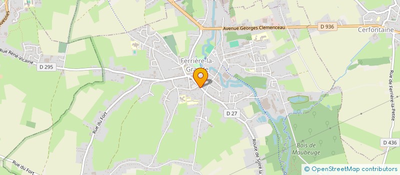 localisation de l'entreprise TRANSPORT RAPIDE PILLIER ETIENNE  FERRIERE-LA-GRANDE