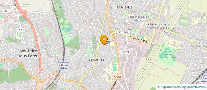 localisation de l'entreprise TRANSPORT RAYMOND à SARCELLES