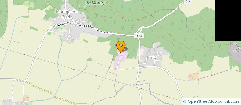 localisation de l'entreprise TRANSPORT RECUPERATION GARAGE CUISY  CUISY