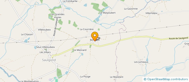 localisation de l'entreprise TRANSPORT RIVAUD à SAULGOND