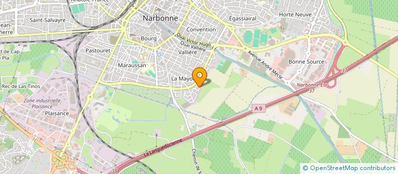 localisation de l'entreprise TRANSPORT RODIER  NARBONNE