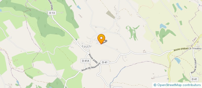 localisation de l'entreprise TRANSPORT ROUMEGOUX  FAUCH