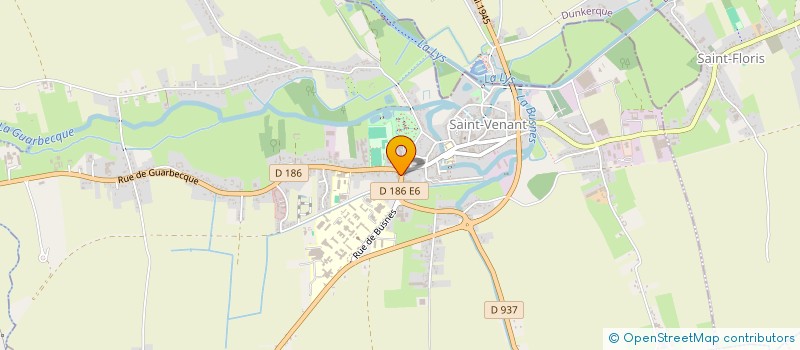 localisation de l'entreprise TRANSPORT ROUTIER AFFRETEMENT DELABRE  SAINT-VENANT