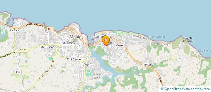 localisation de l'entreprise TRANSPORT ROUTIER RAPIDE à LE MOULE
