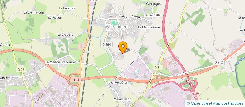 localisation de l'entreprise TRANSPORT SAM'ECO à VALFRAMBERT