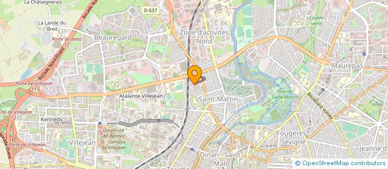 localisation de l'entreprise TRANSPORT SANITAIRE INDEPENDANT  RENNES