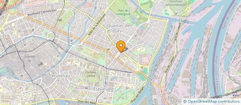 localisation de l'entreprise TRANSPORT-SANTE à STRASBOURG